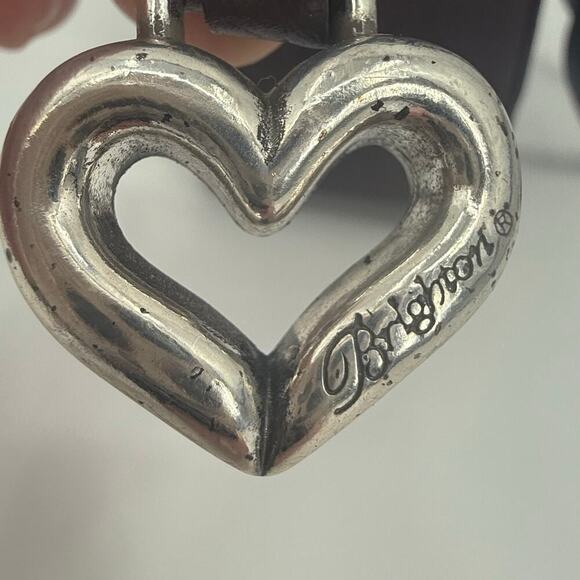 Brighton VTG Y2K Purple Cognac Crocodile Embossed Crossbody Bag Genuine Leather - Picture 14 of 15